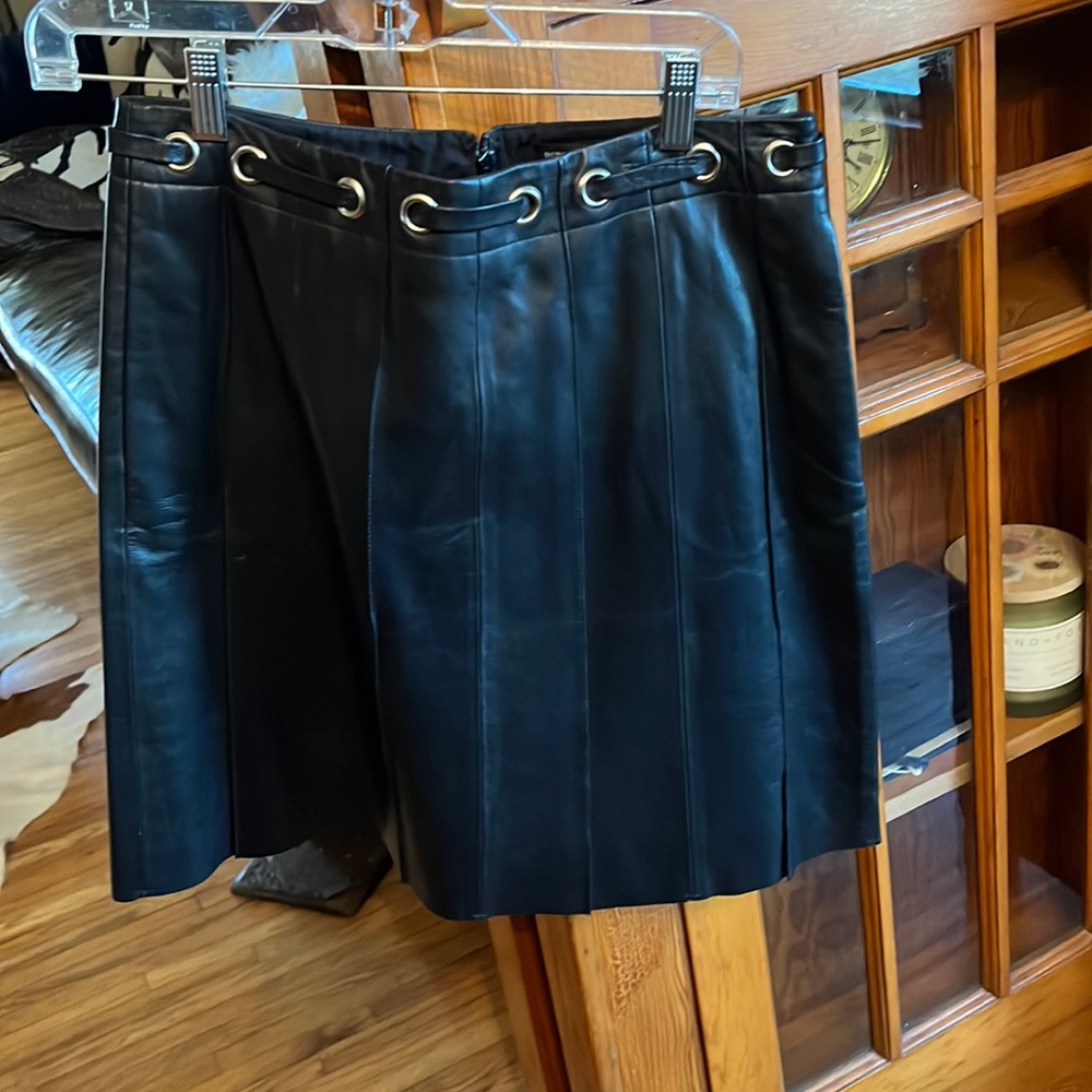 Bcbg leather skirt